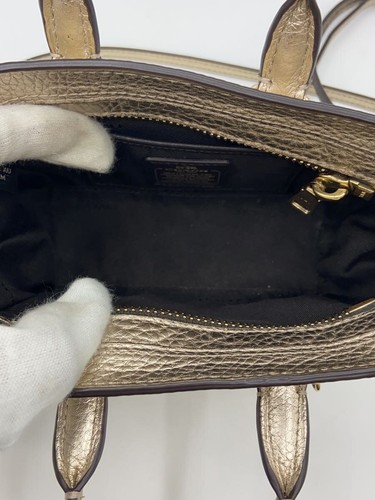 COACH Shoulder Bag GLD Plain 54625 - Picture 6 of 6