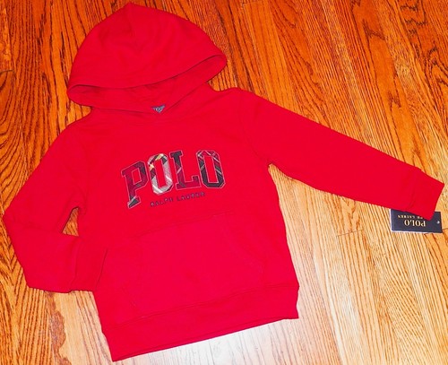 POLO RALPH LAUREN AUTHENTIC BOYS SWEATSHIRT BRAND NEW ORIGINAL HOODIE Size 5 NWT - Picture 2 of 6