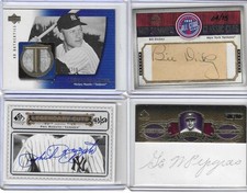 NY Yankees MEGA lot Cut Auto 1/1 Patch Mantle Dickey DiMaggio Ford Rizzuto Maris