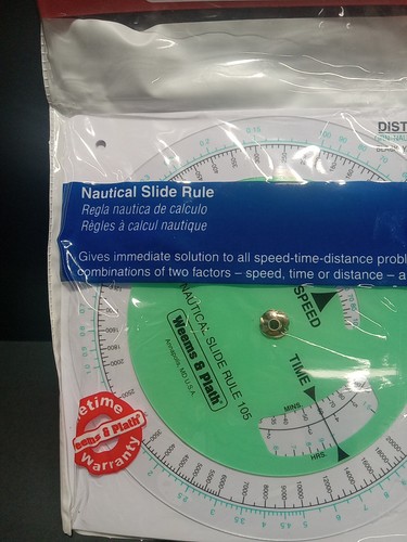 Weems & Plath Nautical Slide Rule 105 Navigation Speed Time NEW Old Dead Stock - Picture 3 of 8