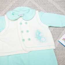 Looney Tunes Sylvester Vintage Baby Clothes NWT Size 3-6mon Mint Green, Soft