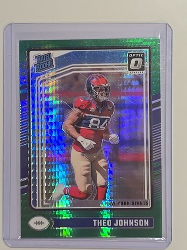 2024 Donruss Optic Rated Rookie Green Hyper Theo Johnson #291 NY Giants