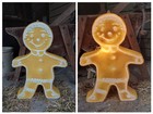 Vintage Union Don Featherstone 23" Gingerbread Man Blow Mold Lighted #7556 Xmas