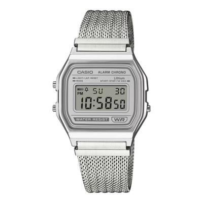 Casio Vintage Series A158WEM-7 Stainless Steel 33mm Silver Dial