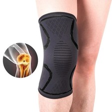 Knee Compression Sleeve Support Brace Sport Gym Joint Pain Arthritis Relief