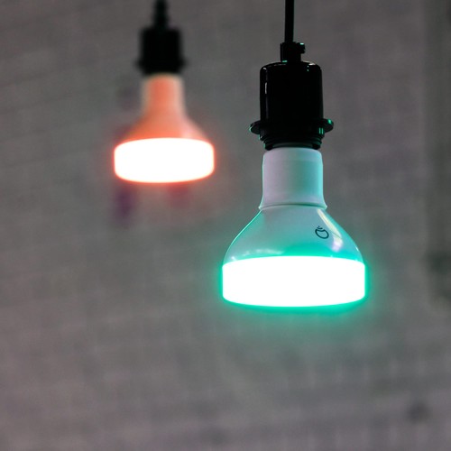Color, 1100 lumens BR30 E26, 2.4GHz Wi-Fi Smart LED Light Bulb, Billions of C... - Picture 7 of 9