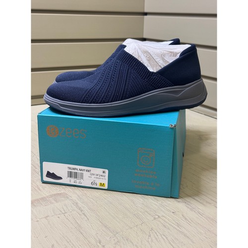 Bzees Triumph Knit Navy Blue Damen Slipper Sneaker Gr. 6,5 Neu!