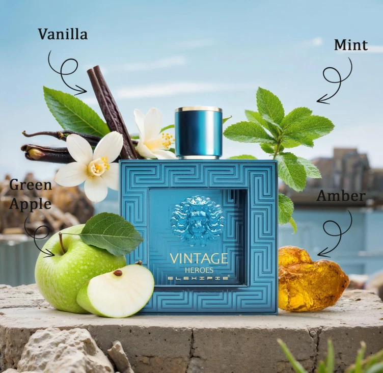 Secret Plus Vintage Heroes Colônia Masculina 3,4 oz 100 ml Eau de Parfum Spray - Imagem 2 de 3