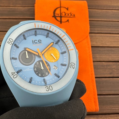 Orologio Uomo ICE WATCH Leclerq ref: 014-949 Quartz Light Blue 44mm Cronografo - Picture 2 of 8