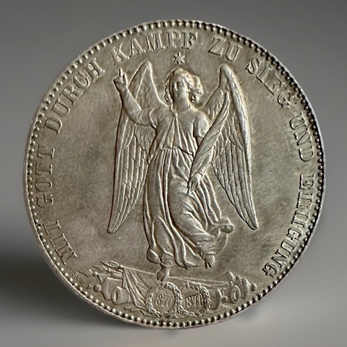 1871 GERMANY WURTTEMBERG THALER GRADE UNC. - Picture 2 of 2