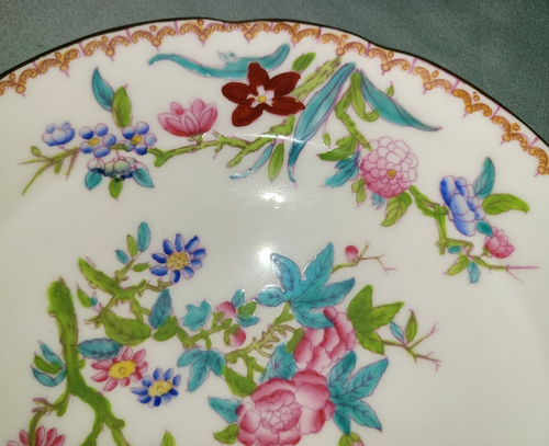 Antique Mintons Cuckoo pattern luncheon plate, 9" - ca. 1920, Chinoiserie - Picture 6 of 15