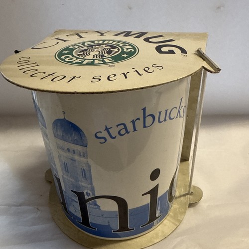 Starbucks City Mug München Germany weiß blau 16oz Collector Series Kaffeetasse