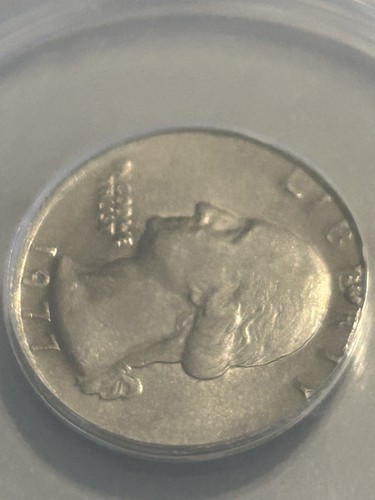 1977 Anacs Au55 Quarter Damaged Quarter Struck On Nickel Planchet Cheap! - Picture 4 of 11