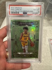 2022-23 Panini Obsidian - Max Christie #196 Electric Etch Green /25 (RC) PSA 10