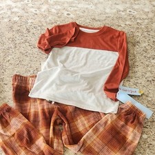 Cat  Jack Boy's Long Sleeve/Fleece Pant Pajama Set Size XS 4/5 NWT