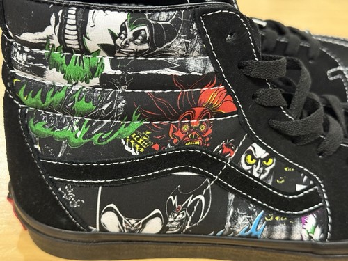 DISNEY x VANS SK8-HI 100yrs Villains Black Shoes Men's Size 9.5/ Wmn's 11 NWOB - Picture 2 of 12