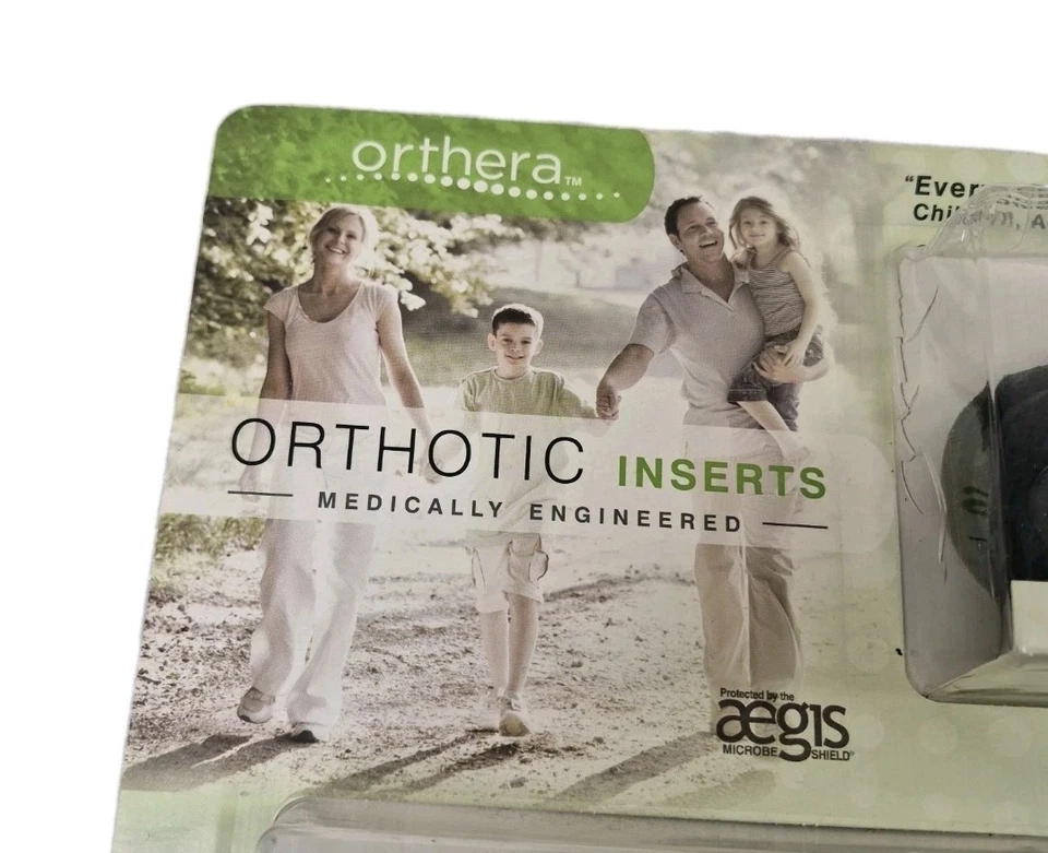 Conjunto de 2 pares de inserções de sapatos ortopédicos Orthera, para homens 7,5-9 ou mulheres 8,5-10 - Imagem 4 de 4