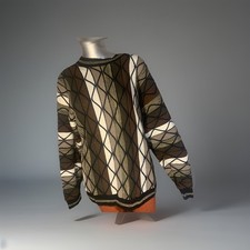 Vintage Protege 3D Knit Sweater Earthtone