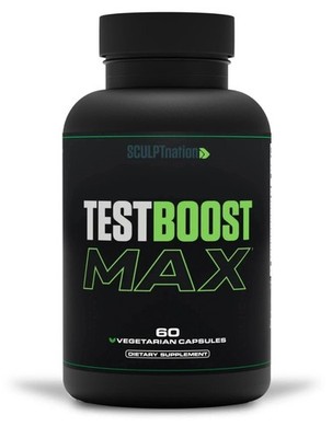 TEST BOOST MAX Sculptures Testosterone to Build Muscle Fat Weight Loss | 1 Pack-