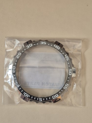 Brand New Seiko Silver/Black Bezel - Part No. 87071365 - Fits model V172-0AT0 - Picture 2 of 3
