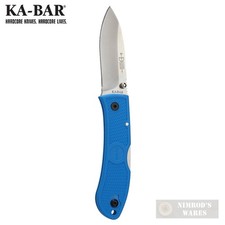 Ka-Bar DOZIER HUNTER KNIFE Folding 3" Thumb Stud BLUE 4062BL FAST SHIP