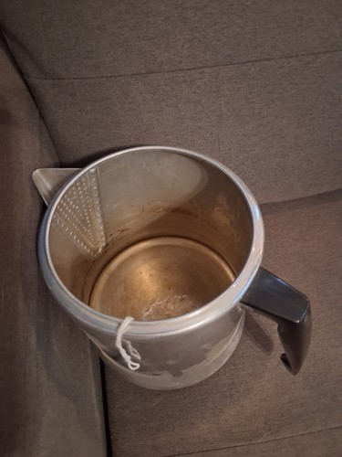 Vintage Mirro Aluminium 9 Tassen Tropf Kaffeekanne Herdplatte Camping M-0829 - Bild 12 von 15