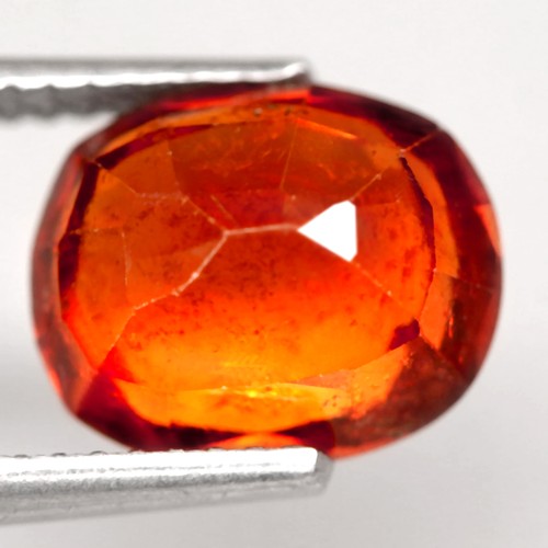3.93Ct. Natural Gemstone Garnet Top Orange Oval Unheated Mozambique Luxurious! - Picture 5 of 7