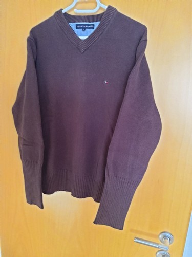 Tommy Hilfiger brauner V-Pullover Gr. M guter Zustand - Bild 2 von 8