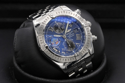 Breitling Chronomat Evolution "50th Anniversary Blue Impulse" A13356 - Picture 9 of 11