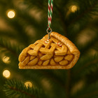 Applie Pie Christmas Ornament – Handmade Clay Dessert Tree Decoration