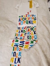 Old Navy Girl 2 Pc Pajamas Set Print Long Sleeve Shirt and Pants Size 5