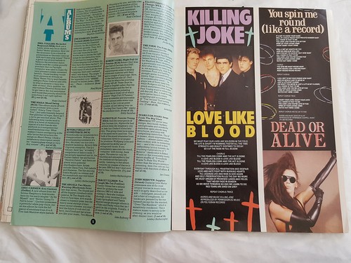 SMASH HITS 1985 APRIL 22,JAMES REYNE COVER,ROSE TATTOO,HOODOOD GURUS,BOWIE - Picture 6 of 11