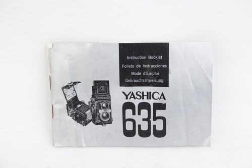 Original Gebrauchsanleitung für Yashica 635  6x6 TLR Kamera (323075)
