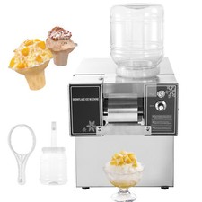 Commercial Snowflake Machine Ice Shaver Snow Cone Shaving Maker Adjustable Speed