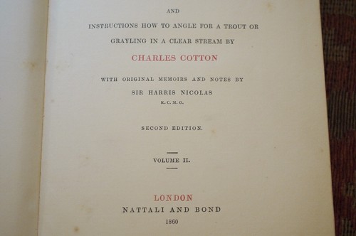 Isaac Walton & Charles Cotton The Complete Angler 2nd Edition 1860 - Imagen 17 de 24