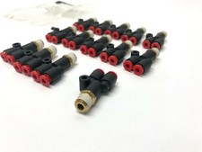 SMC KQU03-34S Pneumatic Splitter Press-To-Connect Fitting, LOT OF 14