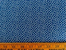 Cotton Quilt Fabric Dotty Blue Polka Dot by P&B Textiles by 1/2 Yard
