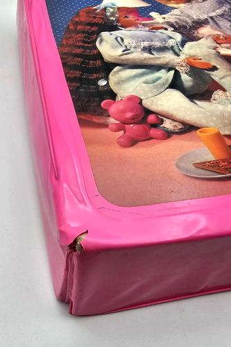 Vintage 1995 Mattel Barbie Fold-Out Bedroom Sleepover Pink Carrying Case - Picture 3 of 8