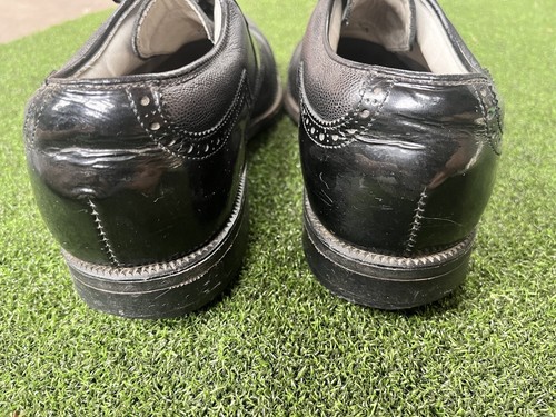 Zapatos de golf para hombre Footjoy Classics Dry Premiere 50695 negros patente cuero 10 - Imagen 10 de 15