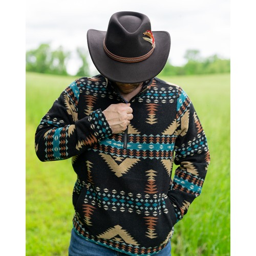 OUTBACK TRADING Men's Charlie Warm Active Casual Long-Sleeve Zip Henley - Sizes - Picture 4 of 7