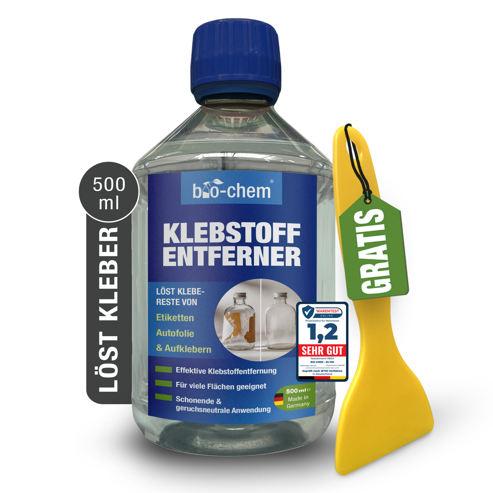 Bio-chem SC 100 removedor de adhesivo removedor de etiquetas disolvente de etiquetas - 500 ml