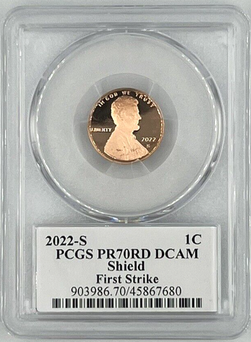 2022 S 1C Lincoln Cent PCGS PR70 RD D CAMEO First Strike Thomas Cleveland Eagle - Picture 3 of 3