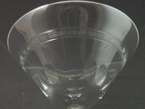 ANTICO ELEGANTE RARO ART DECO SERVIZIO 27 CALICI CRISTALLO INCISO - Imagen 5 de 14
