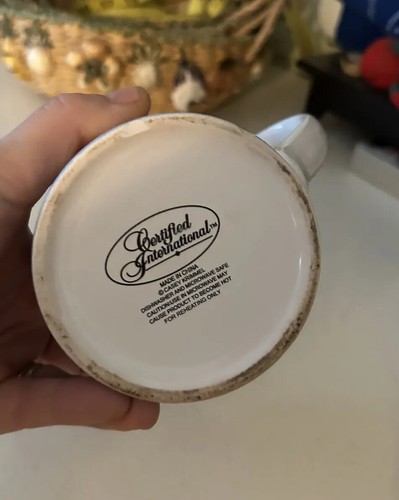 Merry Christmas Puppy Dog Ceramic Mug Casey Krimmel 16 Oz. Dog Lovers So Cute! - Imagen 5 de 6