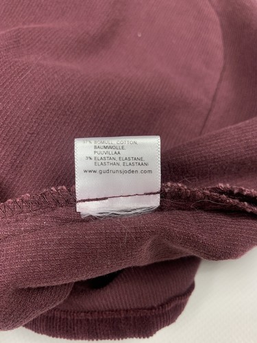 Gudrun Sjoden ladies corduroy jacket size Xl burgundy - Picture 7 of 7