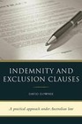 Indemnity and Exclusion Clauses by David Downie (Paperback / softback, 2013)