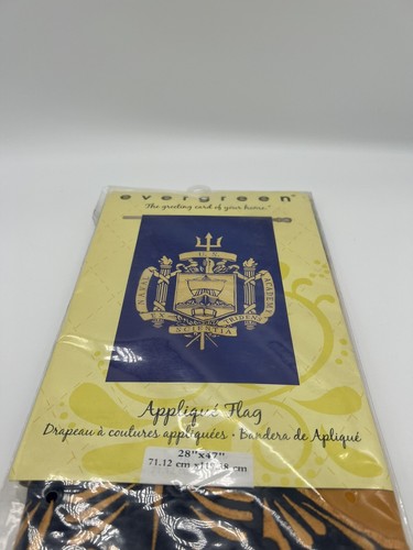 Naval Academy Blue / Gold Appliqued Flag NCAA 28" x 47" NCAA - Picture 2 of 4