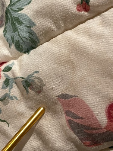 Vintage CROSCILL Chartwell Rose Floral Twin comforter bedskirt cottage chic set - Picture 11 of 24