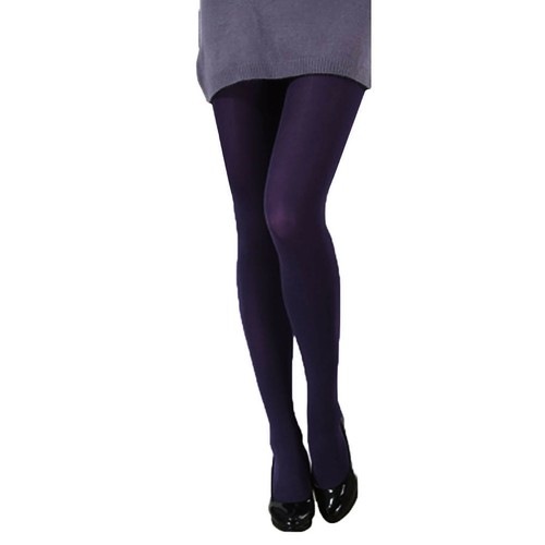 Women Ladies Thick Tights Stockings Opaque Pantyhose Footed Socks Solid Color - Picture 21 of 22
