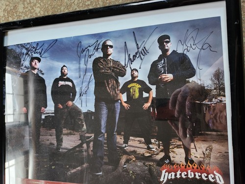 Hatebreed Autographed Poster Duo Framed - Picture 2 of 14
